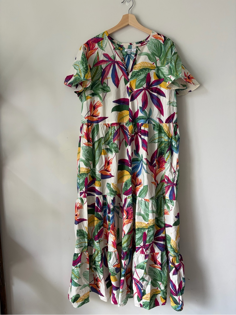 Chico’s floral maxi dress